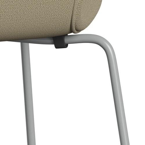 [product_category]-Fritz Hansen 3107 Chair Full Upholstery, Nine Grey/Capture Sand Colours-Fritz Hansen-3107FU-CP5102-DRNIGR-FRI-7