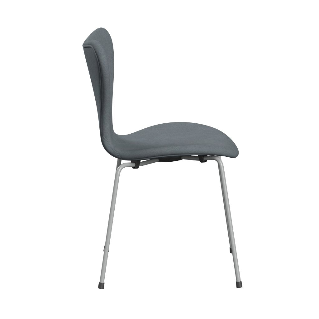 [product_category]-Fritz Hansen 3107 Chair Full Upholstery, Nine Grey/Divina Light Grey-Fritz Hansen-3107FU-DIV171-DRNIGR-FRI-3