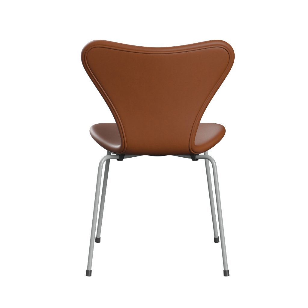 [product_category]-Fritz Hansen 3107 Chair Full Upholstery, Nine Grey/Essential Walnut-Fritz Hansen-3107FU-STWALT-DRNIGR-FRI-4