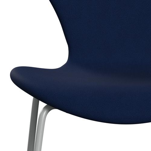 [product_category]-Fritz Hansen 3107 Chair Full Upholstery, Nine Grey/Fame Dark Blue (F66071)-Fritz Hansen-3107FU-F66071-DRNIGR-FRI-6