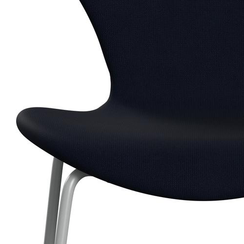 [product_category]-Fritz Hansen 3107 Chair Full Upholstery, Nine Grey/Fame Navy (F66061)-Fritz Hansen-3107FU-F66061-DRNIGR-FRI-6