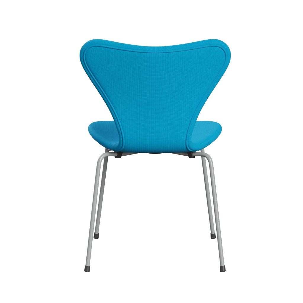 [product_category]-Fritz Hansen 3107 Chair Full Upholstery, Nine Grey/Fame Warm Turquoise-Fritz Hansen-3107FU-F66133-DRNIGR-FRI-4