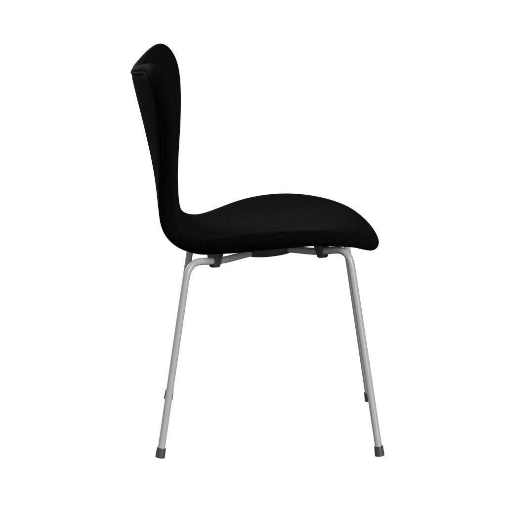 [product_category]-Fritz Hansen 3107 Chair Full Upholstery, Nine Grey/Hallingdal Black-Fritz Hansen-3107FU-HAL190-DRNIGR-FRI-3