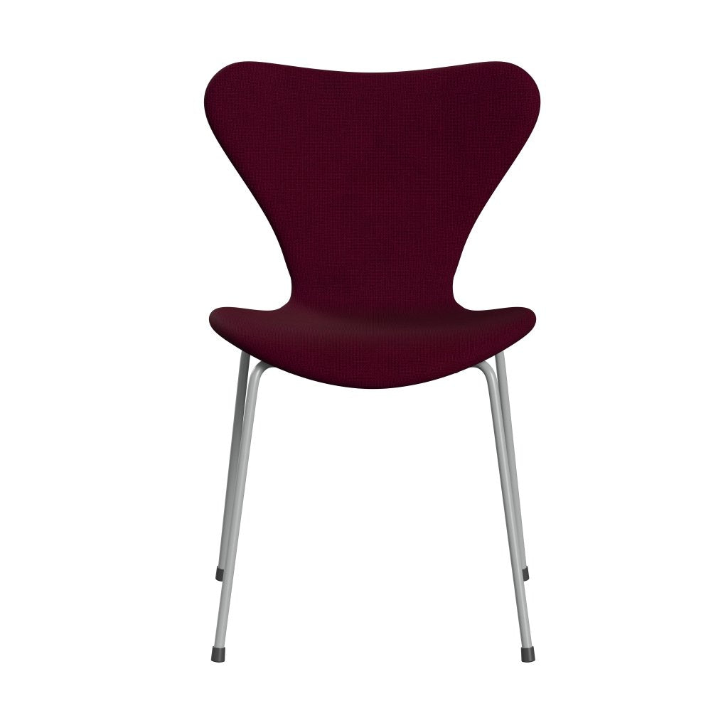 Fritz Hansen 3107 Chair Full Upholstery, Nine Grey/Hallingdal Pink Dark