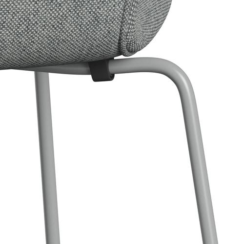 [product_category]-Fritz Hansen 3107 Chair Full Upholstery, Nine Grey/Hallingdal White Grey-Fritz Hansen-3107FU-HAL116-DRNIGR-FRI-7