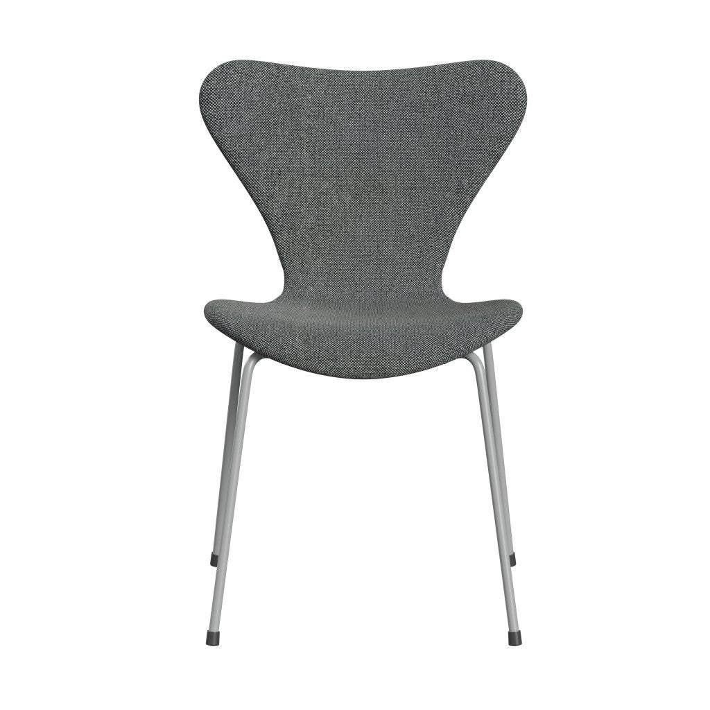 Fritz Hansen 3107 Chair Full Upholstery, Nine Grey/Hallingdal White/Brown