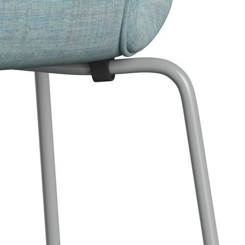 [product_category]-Fritz Hansen 3107 Chair Full Upholstery, Nine Grey/Remix Light Blue-Fritz Hansen-3107FU-REM823-DRNIGR-FRI-7