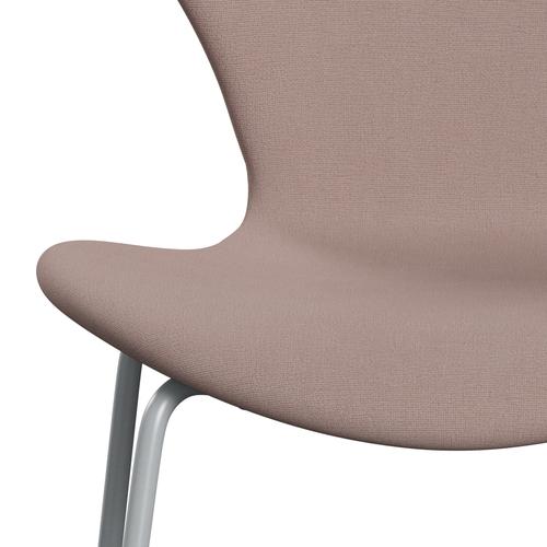 [product_category]-Fritz Hansen 3107 Chair Full Upholstery, Silver Grey/Christianshavn Light Red Uni-Fritz Hansen-3107FU-CH1130-SIGREY-FRI-6