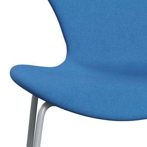 [product_category]-Fritz Hansen 3107 Chair Full Upholstery, Silver Grey/Divina Light Blue (Div742)-Fritz Hansen-3107FU-DIV742-SIGREY-FRI-6