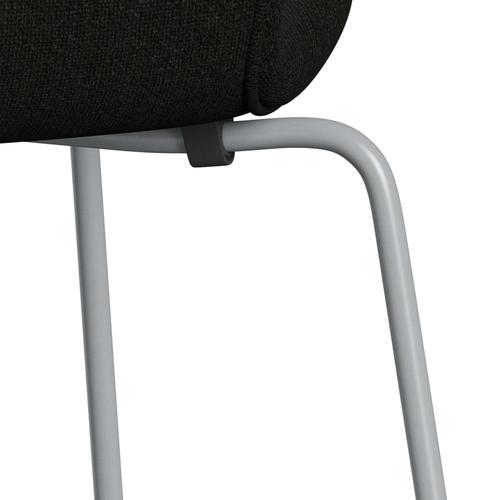 [product_category]-Fritz Hansen 3107 Chair Full Upholstery, Silver Grey/Hallingdal Brown/Dark Grey-Fritz Hansen-3107FU-HAL376-SIGREY-FRI-7