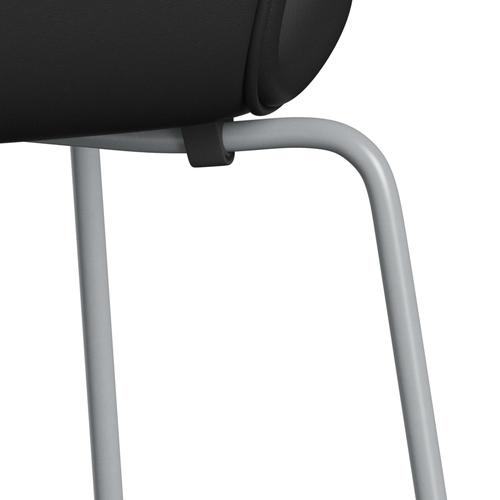 [product_category]-Fritz Hansen 3107 Chair Full Upholstery, Silver Grey/Soft Black-Fritz Hansen-3107FU-SOBLA-SIGREY-FRI-7