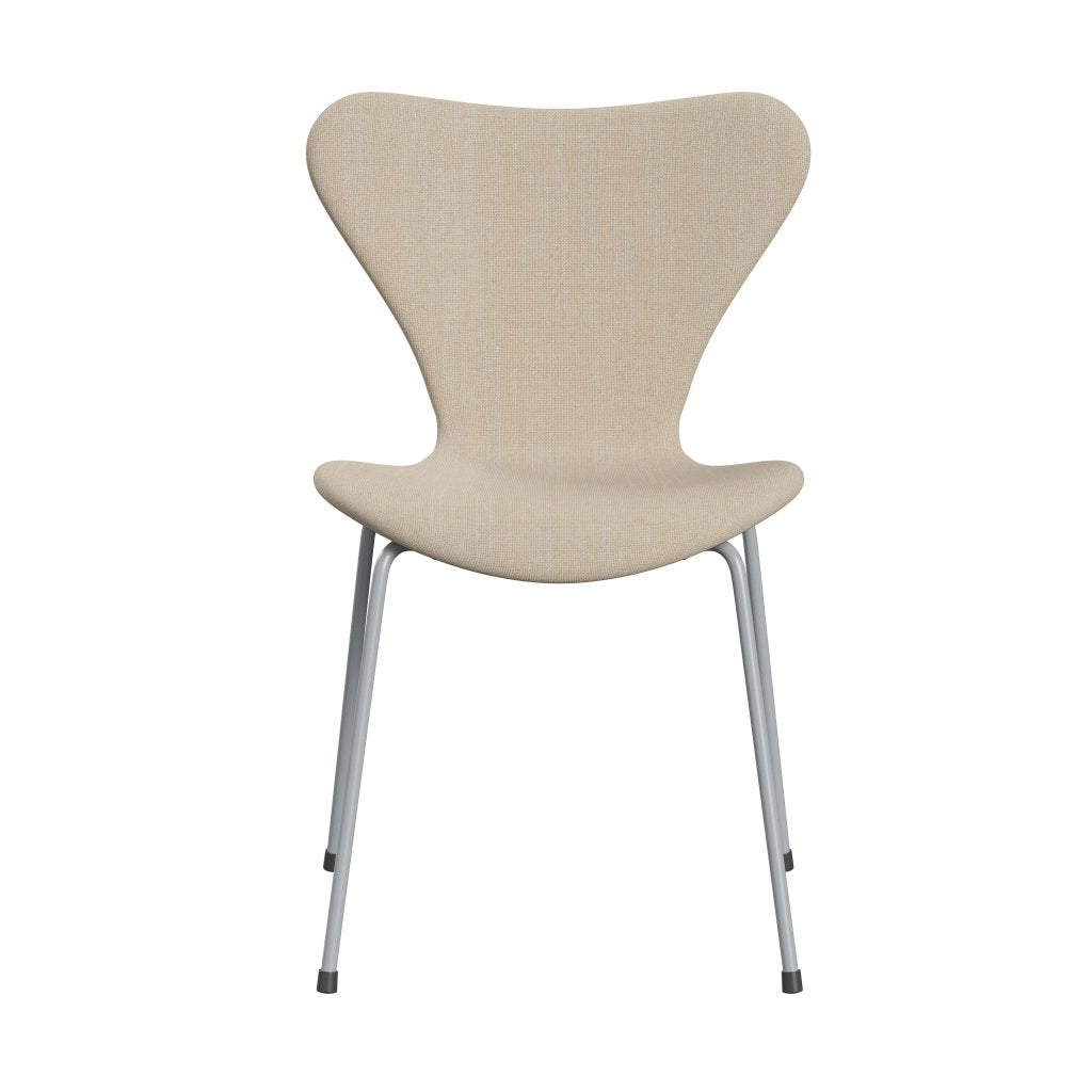 [product_category]-Fritz Hansen 3107 Chair Full Upholstery, Silver Grey/Sunniva 2 Crème/Sand-Fritz Hansen-3107FU-SV423-SIGREY-FRI-1