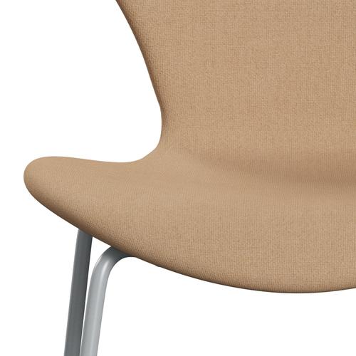 [product_category]-Fritz Hansen 3107 Chair Full Upholstery, Silver Grey/Tonus Warm Beige-Fritz Hansen-3107FU-TON224-SIGREY-FRI-6