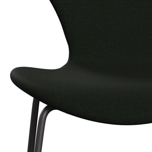 [product_category]-Fritz Hansen 3107 Chair Full Upholstery, Warm Graphite/Canvas Dark Green-Fritz Hansen-3107FU-CA0996-WARGRA-FRI-6