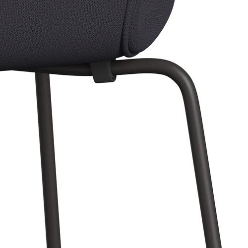 [product_category]-Fritz Hansen 3107 Chair Full Upholstery, Warm Graphite/Capture Blue Charcoal-Fritz Hansen-3107FU-CP5201-WARGRA-FRI-7