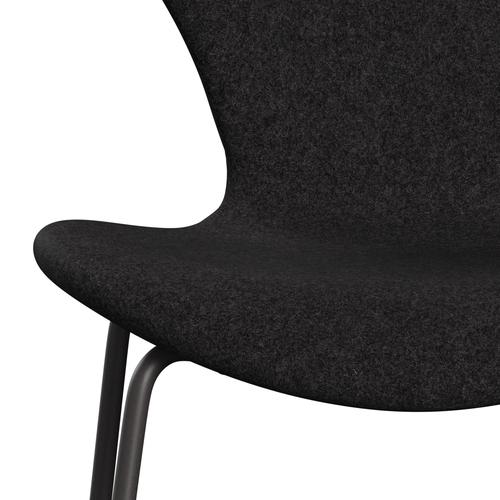 [product_category]-Fritz Hansen 3107 Chair Full Upholstery, Warm Graphite/Divina Md Dark Grey-Fritz Hansen-3107FU-DMD293-WARGRA-FRI-6