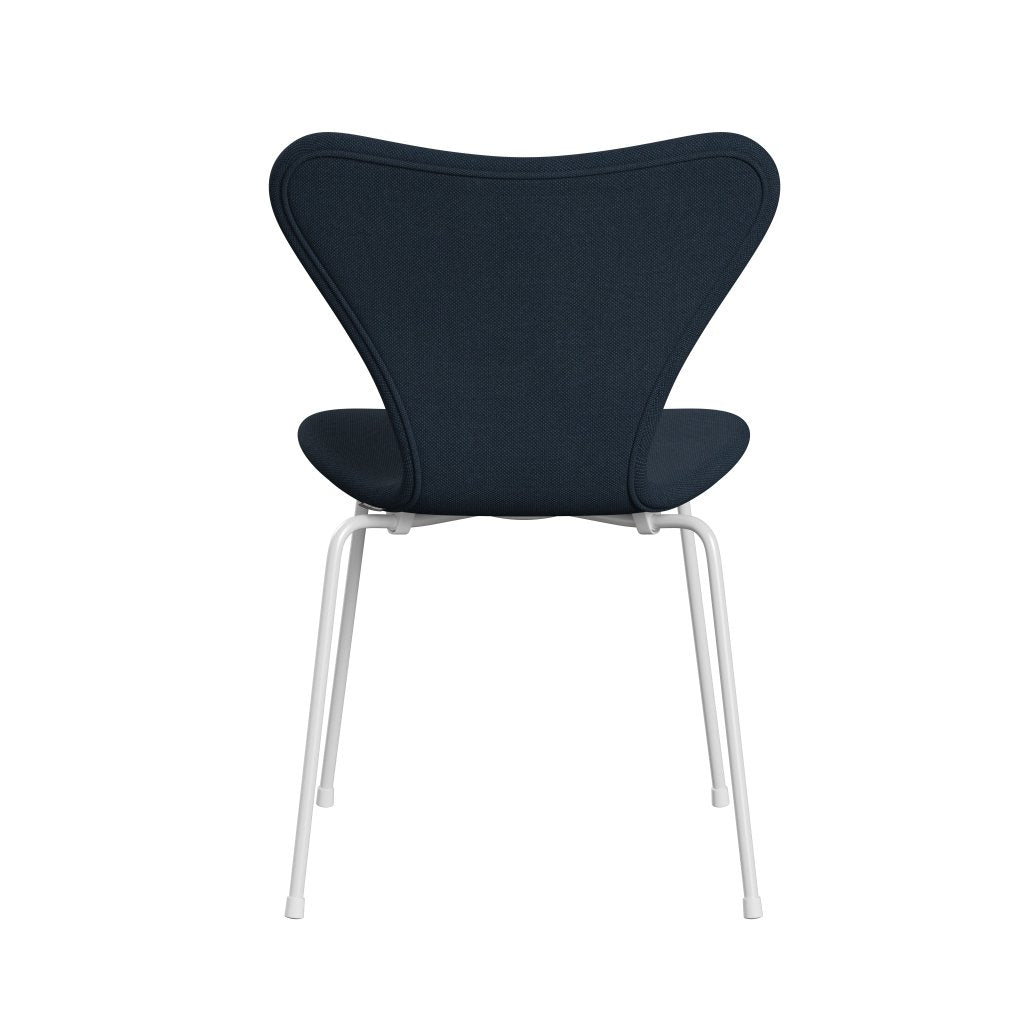 [product_category]-Fritz Hansen 3107 Chair Full Upholstery, White/Steelcut Trio Dark Dust Blue-Fritz Hansen-3107FU-STR796-DRWH-FRI-4