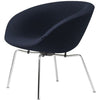  AJ Pot Lounge Frea Chromed Frame Fabric Christianshavn Dark Blue