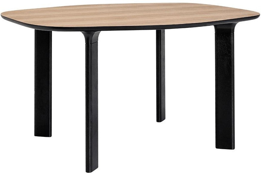 Fritz Hansen Analog Tabela 130 cm, fornir orzechowy / czarne nogi lakierowane