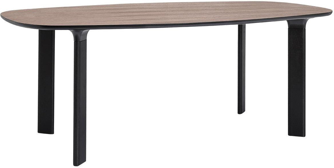 Fritz Hansen Analog Tabela 185 cm, fornir orzechowy / czarne nogi lakierowane