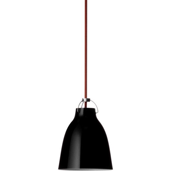 [product_category]-Fritz Hansen Caravaggio Pendulum ø16,5 Cm, Black/Red-Fritz Hansen-5702370067083-54006708-FRI-1