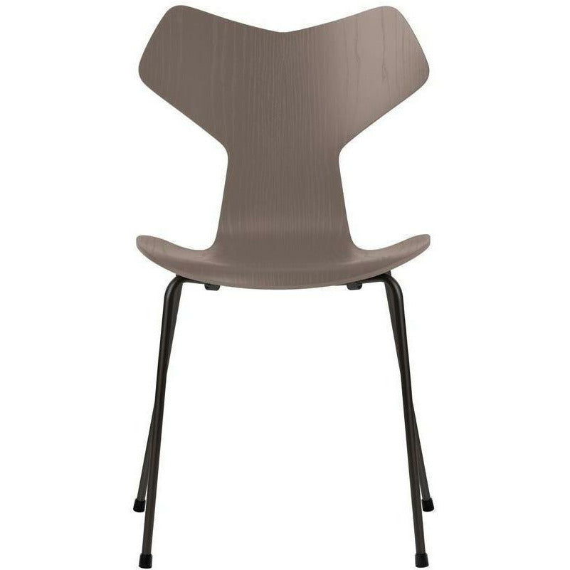 Fritz Hansen Grand Prix Chair Colored Ash Deep Clay Bowl, Black Base