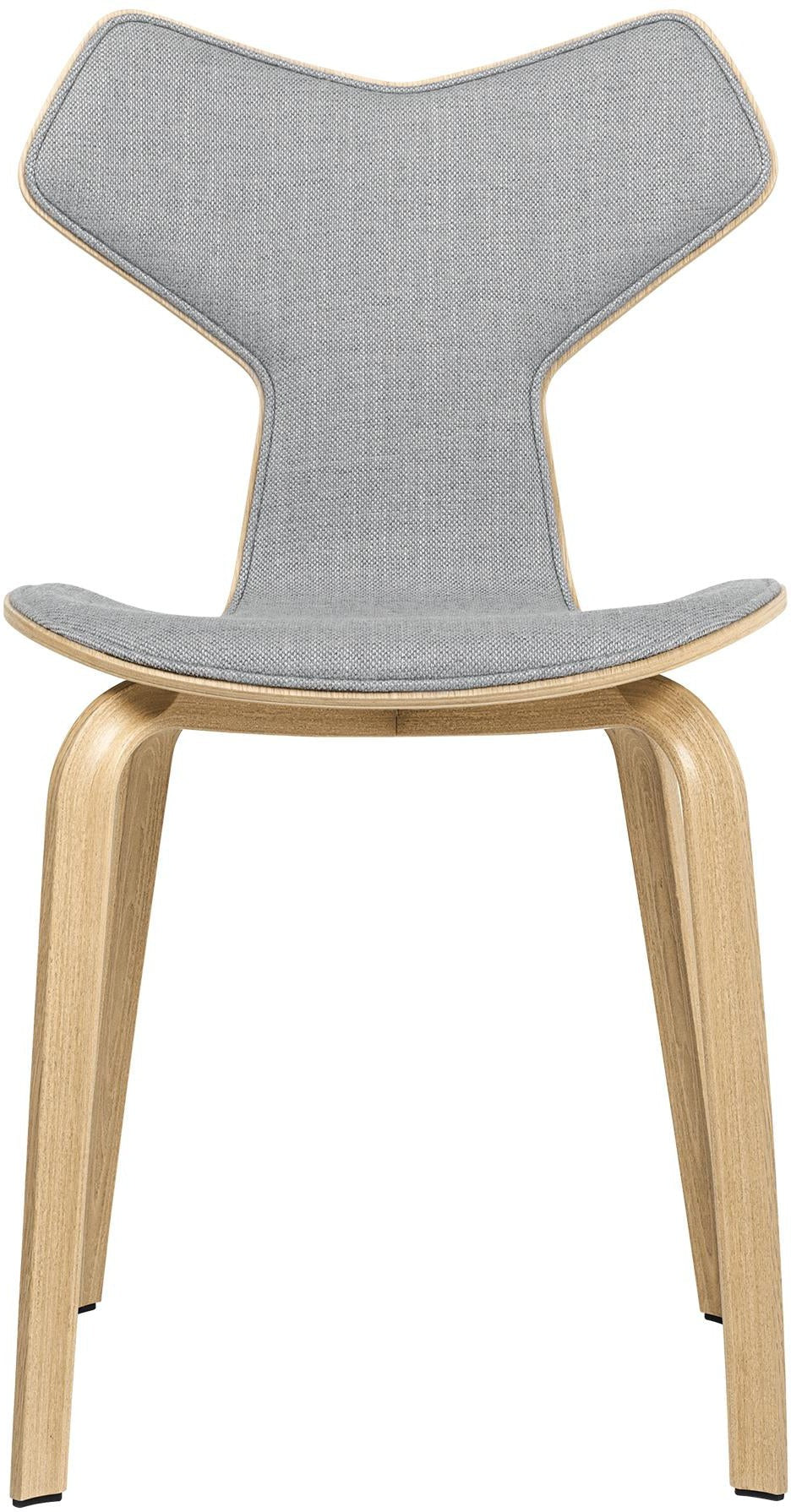 Fritz Hansen Grand Prix Chair Front Upholstery Fabric, Hallingdal Grey/Oak