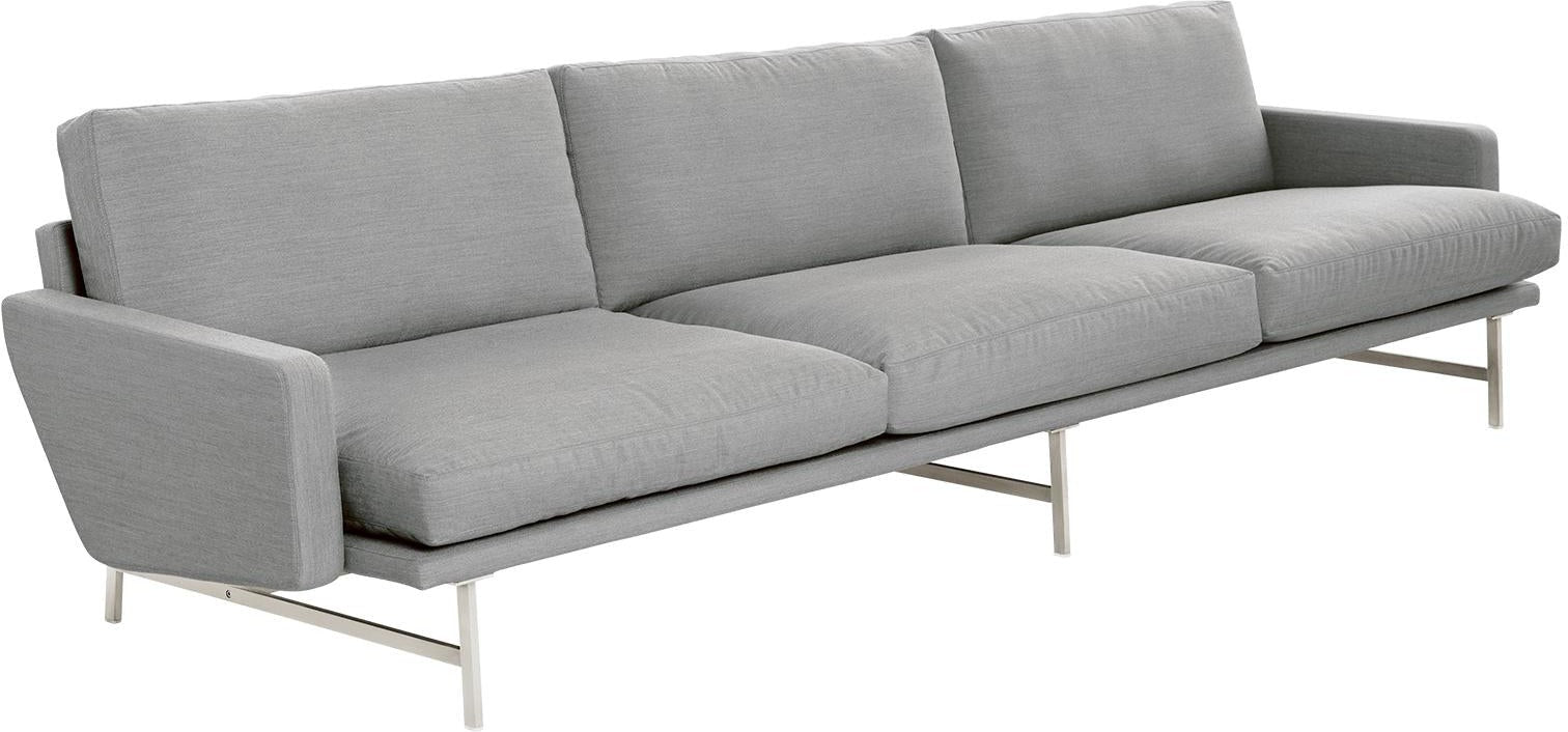 Fritz Hansen Lissoni Sofa Fabric 3 Persons, Remix Light Grey