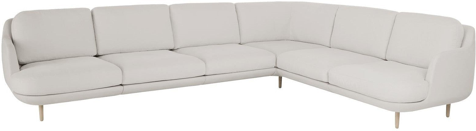 Fritz Hansen Lune Corner Sofa 6 osób, Linara Grey Mist