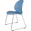 Fritz Hansen N02 Recycle Chair Chromed Steel, Light Blue