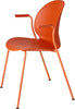 Fritz Hansen N02 Recycle Chair With Armrest Monochrome 4 Legged, Orange