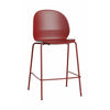 Fritz Hansen N02 Recycle Low Bar Stool, Dark Red/Dark Red