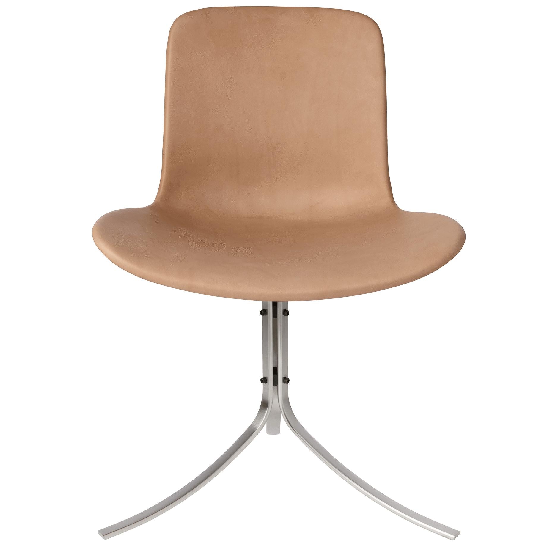 Fritz Hansen Pk9 Chair, Natural Leather