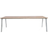 Fritz Hansen Pluralis Table Polished Aluminium, Walnut Veneer