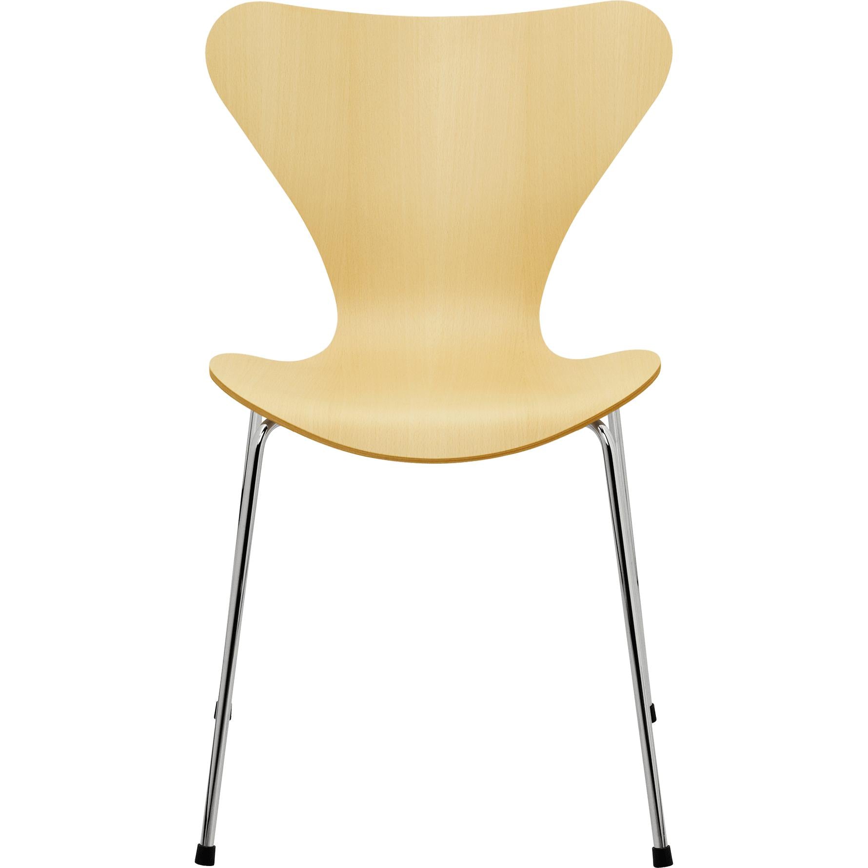 FRITZ HANSEN SERIING SERII 7 SHENER BEECH SHELM, STALNA Baza chromowana