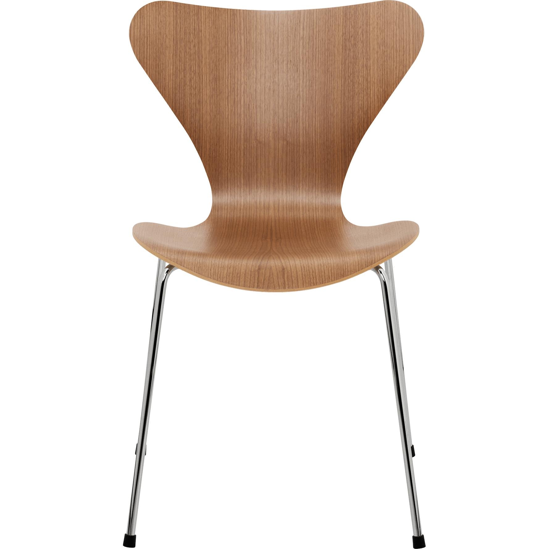 FRITZ HANSEN SERIINE 7 FRENER SHENUR WALNUT SHELNUT, STALNA Baza chromowana