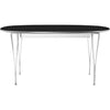 FRITZ HANSEN SUPER ELLIPSE STALE STALE Chrome 100 x170/270 cm, laminat brązowy Ottawa