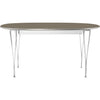 FRITZ HANSEN SUPER ELLIPSE STALE STALE Chrome 100 x170/270 cm, szary laminat bromo