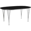 Fritz Hansen Super Elips Tabela 120 x180 cm, czarny laminat