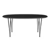 FRITZ HANSEN SUPERILIPSE TABLE BLACK/Black Fenix ​​Laminatów, 170x100 cm