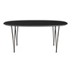 Fritz Hansen Superellipse Dining Table Brown Bronze/Black Fenix Laminates, 170x100 Cm