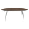 FRITZ HANSEN SUPERILIPSE TABLE NINE GREY/Orzechowe fornir, 170x100 cm