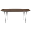 FRITZ HANSEN SUPERILIPSE TABLE NINE GREY/Orzechowe fornir, 180x120 cm