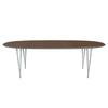 FRITZ HANSEN SUPERILIPSE TABLE NINE GREY/Orzechowe fornir, 240x120 cm