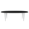 FRITZ HANSEN SUPERILIPSE TABLE STILE SIRVEGREY/Black Fenix ​​Laminates, 240x120 cm