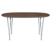 FRITZ HANSEN SUPERILIPSE TABLE STILE SRIBLEGREY/WALNUT NORENE, 150X100 CM