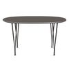 Fritz Hansen Superellipse Dining Table Warm Graphite/Grey Fenix Laminates, 135x90 Cm