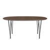 FRITZ HANSEN SUPERILIPSE STALE STALE BLACK/Orzechowe fornir, 270x100 cm