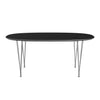 FRITZ HANSEN SUPERILIPSE STALE STALE Chrome/Black Fenix ​​Laminaty, 270x100 cm