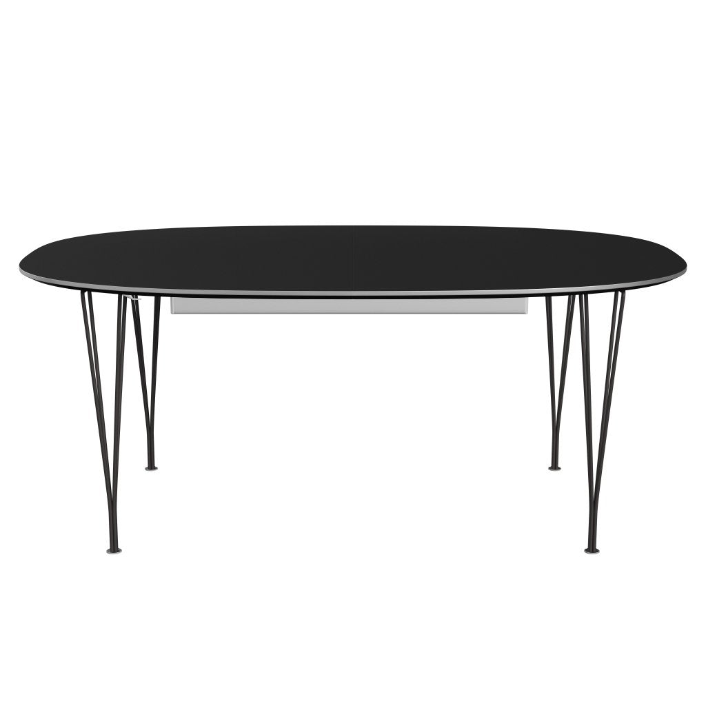 [product_category]-Fritz Hansen Superellipse Extendable Table Warm Graphite/Black Fenix Laminate, 300x120 Cm-Fritz Hansen-B619-FXBLL-SPAL-WARGRA-FRI-1